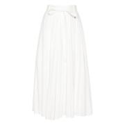 Casual Wit Linnen Katoenen Rok Joseph , White , Dames