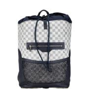 Pre-owned Canvas backpacks Louis Vuitton Vintage , Blue , Dames