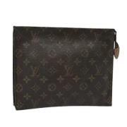 Pre-owned Canvas pouches Louis Vuitton Vintage , Brown , Dames