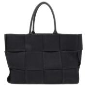 Pre-owned Canvas totes Bottega Veneta Vintage , Black , Dames