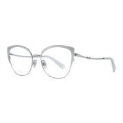 Zilveren CatEye Bril Vlinderstijl Swarovski , Gray , Dames