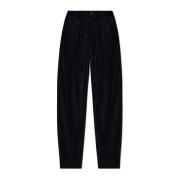 Broek gemaakt van badstof materiaal Giorgio Armani , Black , Heren