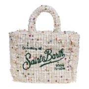 Klassieke Tweed Tas met Ritssluiting MC2 Saint Barth , Multicolor , Da...