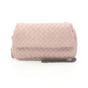 Pre-owned Leather shoulder-bags Bottega Veneta Vintage , Pink , Dames