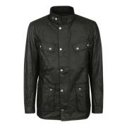 Zwarte Duke Waxjas Barbour , Black , Heren