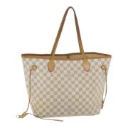 Pre-owned Canvas totes Louis Vuitton Vintage , White , Dames