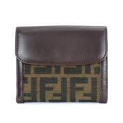 Pre-owned Canvas wallets Fendi Vintage , Brown , Dames