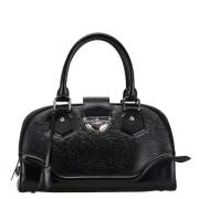 Pre-owned Leather handbags Louis Vuitton Vintage , Black , Dames