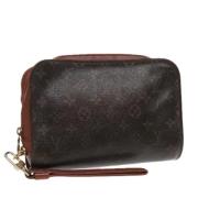 Pre-owned Canvas clutches Louis Vuitton Vintage , Brown , Dames