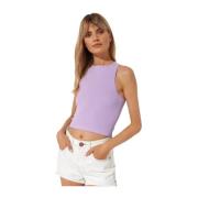 Lila One-Shoulder Katoenen Top Free People , Purple , Dames