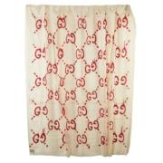 Pre-owned Silk scarves Gucci Vintage , Beige , Dames