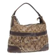 Pre-owned Coated canvas gucci-bags Gucci Vintage , Beige , Dames