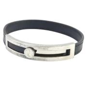 Pre-owned Leather bracelets Hermès Vintage , Black , Dames