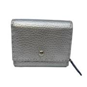 Pre-owned Leather wallets Fendi Vintage , Gray , Dames