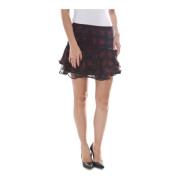 Korte Zwarte Rok met Zijrits John Galliano , Black , Dames