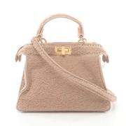 Pre-owned Leather handbags Fendi Vintage , Pink , Dames