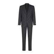 Elegante Jurken met Voering Canali , Gray , Heren