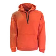 Oranje Katoenen Hoodie met Logodetail Emporio Armani EA7 , Orange , He...