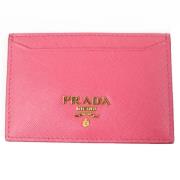 Pre-owned Leather wallets Prada Vintage , Pink , Dames