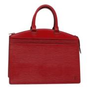 Pre-owned Leather handbags Louis Vuitton Vintage , Red , Dames