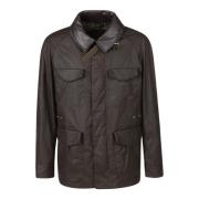 Stijlvolle gewaxte katoenen jas Barbour , Brown , Heren