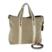 Pre-owned Canvas handbags Prada Vintage , Beige , Dames