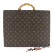 Pre-owned Canvas briefcases Louis Vuitton Vintage , Brown , Dames