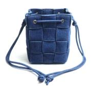 Pre-owned Cotton shoulder-bags Bottega Veneta Vintage , Blue , Dames