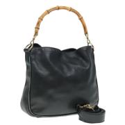 Pre-owned Leather gucci-bags Gucci Vintage , Black , Dames