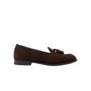 Bruin Suède Tassel Loafers Scarosso , Brown , Dames