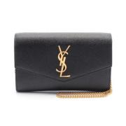 Pre-owned Leather shoulder-bags Yves Saint Laurent Vintage , Black , D...