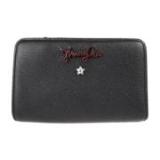 Pre-owned Leather wallets Jimmy Choo Pre-owned , Black , Dames