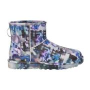 Grafisch Motief Mini Laarzen UGG , Blue , Dames