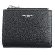 Pre-owned Leather wallets Yves Saint Laurent Vintage , Black , Heren