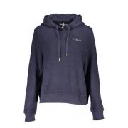 Blauwe hoodie met logoprint Tommy Hilfiger , Blue , Dames