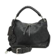 Pre-owned Leather handbags Louis Vuitton Vintage , Black , Dames