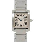 Pre-owned Glass watches Cartier Vintage , Beige , Dames