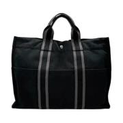 Pre-owned Canvas totes Hermès Vintage , Black , Dames