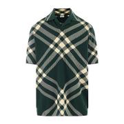 Stijlvolle Polo Shirt voor Mannen Burberry , Green , Heren