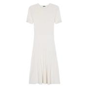 Satijnen Rib Maxi Jurk Wit Joseph , White , Dames