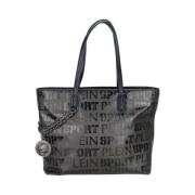 Logo Design Shopping Tas met Schouderband Plein Sport , Black , Dames