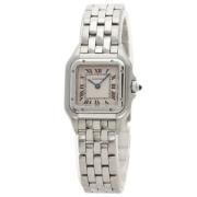 Pre-owned Glass watches Cartier Vintage , Gray , Dames