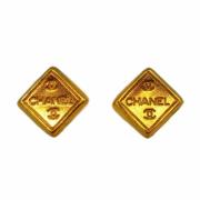 Pre-owned Fabric chanel-jewelry Chanel Vintage , Yellow , Dames