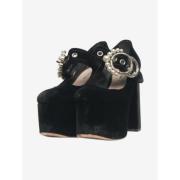 Pre-owned Pearl heels Miu Miu Pre-owned , Black , Dames