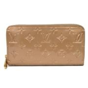 Pre-owned Leather wallets Louis Vuitton Vintage , Beige , Dames