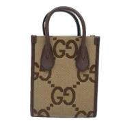 Pre-owned Canvas gucci-bags Gucci Vintage , Beige , Dames