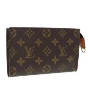 Pre-owned Canvas pouches Louis Vuitton Vintage , Brown , Dames