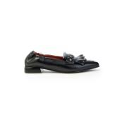 Fringe en Studs Loafer Vrouwen Mjus , Black , Dames