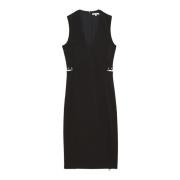 Kleed Essentiële schede -jurk Patrizia Pepe , Black , Dames