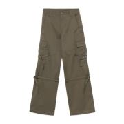 Groene Twill Weave Cargo Broek Ermanno Scervino , Green , Dames